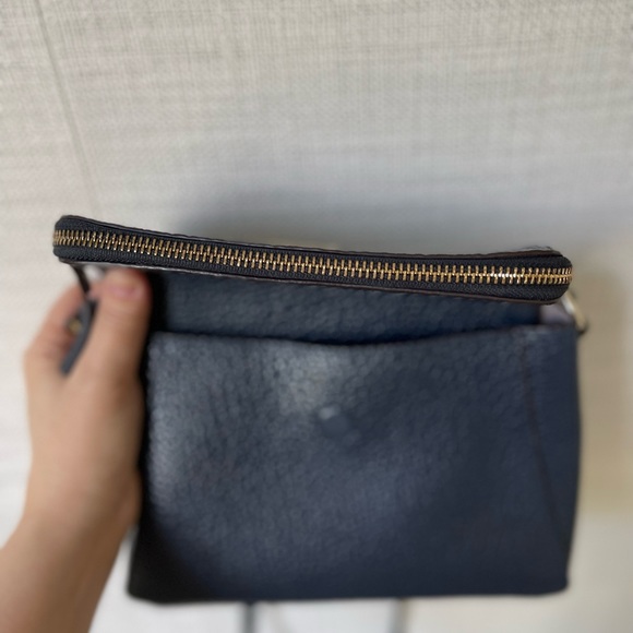 Kate Spade Crossbody Bag Blue Leather - Picture 3 of 6